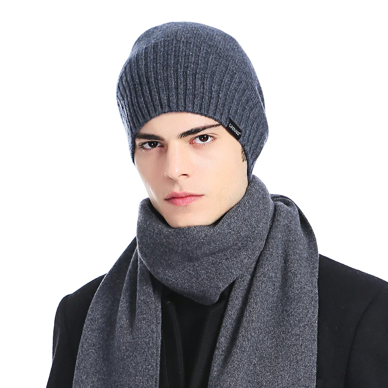 CACUSS brand Autumn Winter hats Men Hats Male Beanies Boys 100 Knitted Wool Skullies Soft Caps