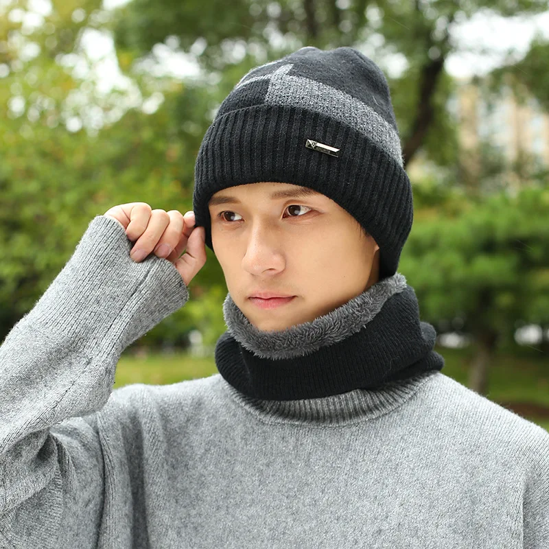 New Arrival Beanie Knitted Hat Men s Winter Hats For Men Caps Gorros Warm Moto Winter