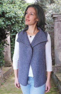 Pictures of Drape Front Vest to Knit Pattern