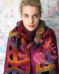 Knitting Scarf with creative design