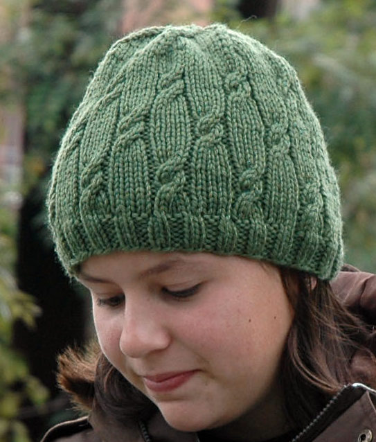 Free Knitting Pattern for Knotted Rib Hat