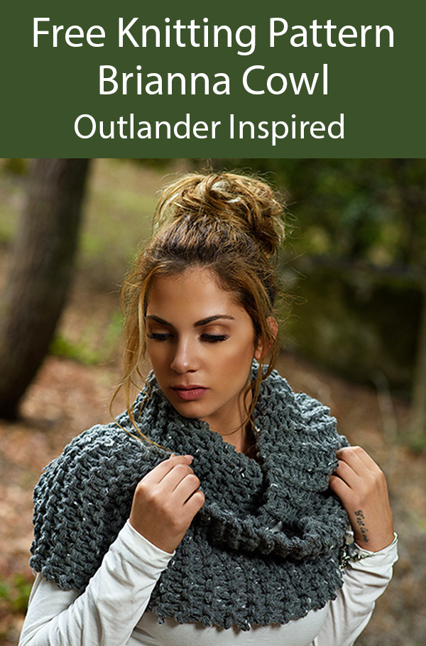 Free Knitting Pattern for Outlander Brianna Cowl