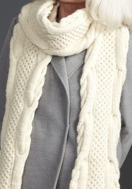 Free Knitting Pattern for Honeycomb Twist Super Scarf