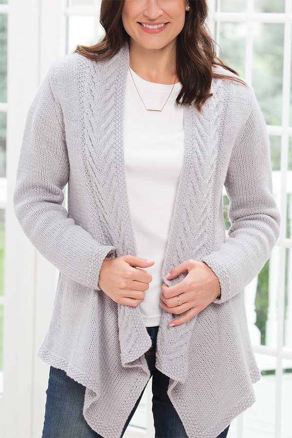 Knitting pattern for McDowell Cardigan
