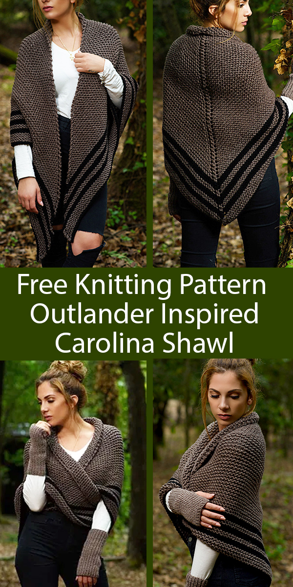 Free Knitting Pattern for Outlander Carolina Shawl