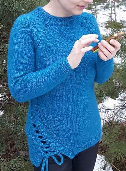 Free Knitting Pattern for Split Ends Pullover