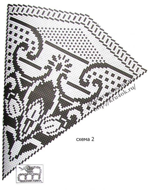 Схемы вязания скатерти