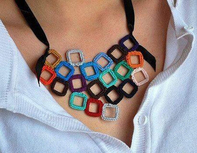 crochet necklace 15