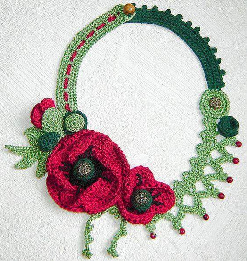 crochet necklace 35