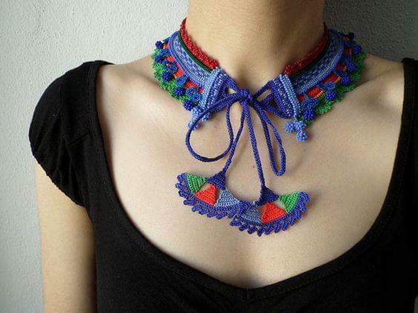 crochet necklace 37