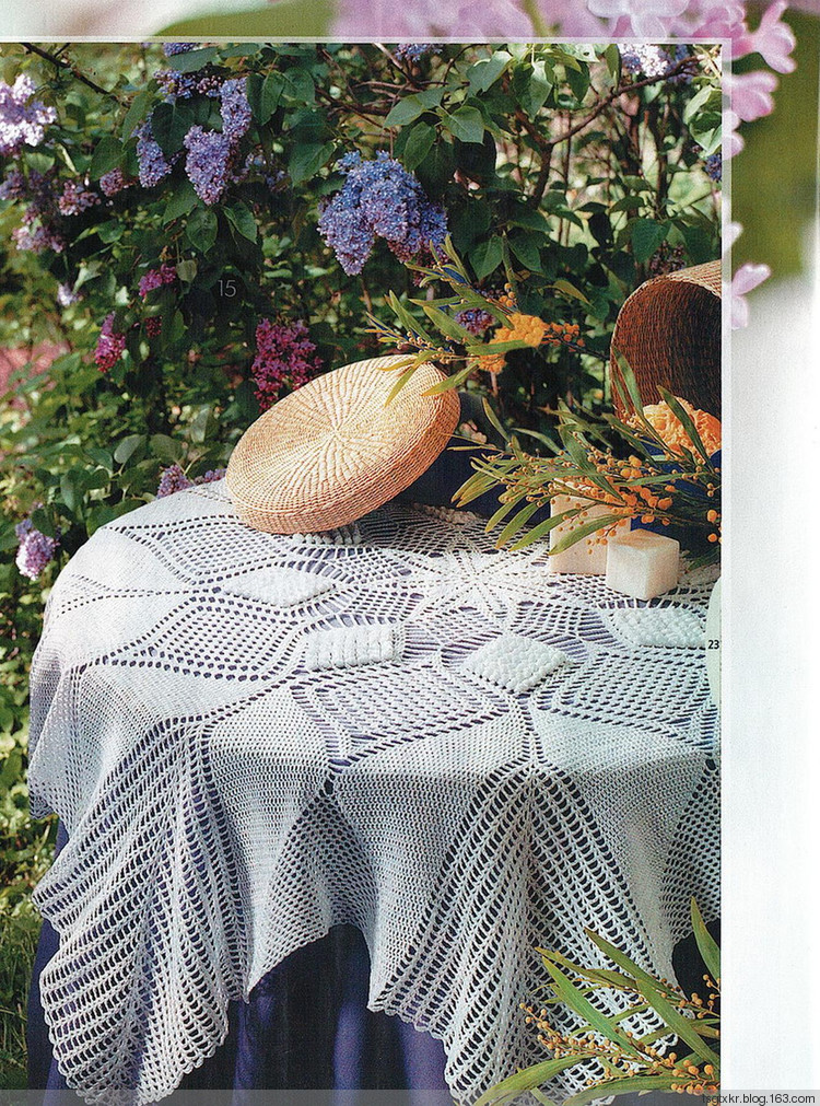 Modern Lace Tablecloth Crochet Pattern