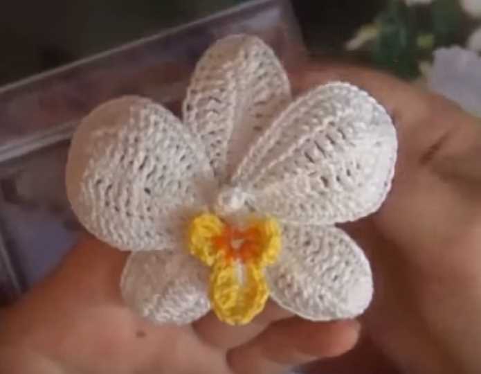 Free Video Tutorial for a Crochet Flower Orchid