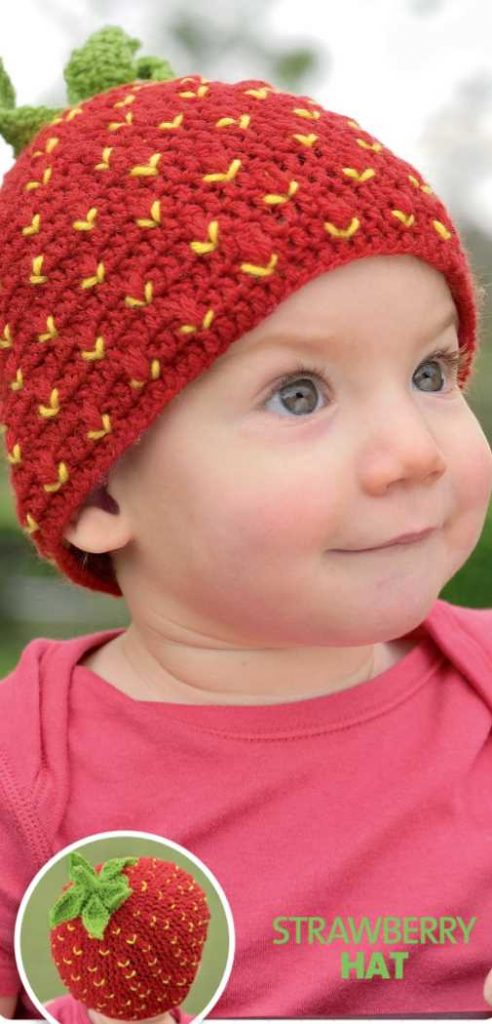 Free Crochet Pattern for a Strawberry Hat