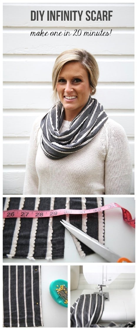 Cute and easy 20-minute infinity scarf