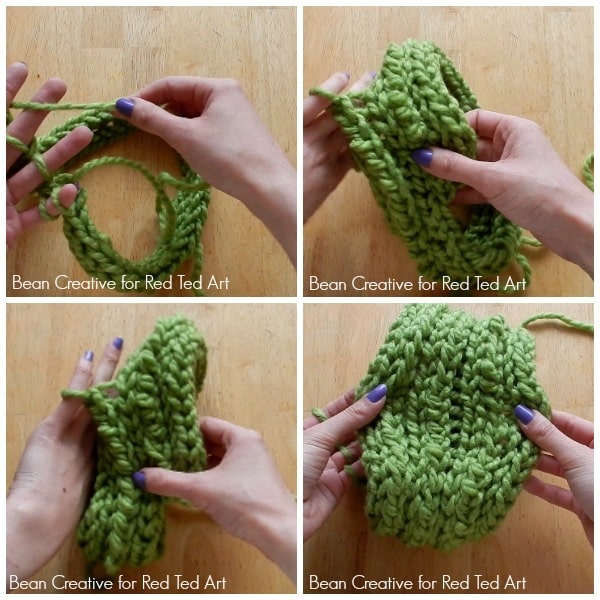 How to Finger Knit a Beanie Hat DIY - need a new finger knitting project? Want to try something new? Here is a super cool NO SEW Finger Knitted Beanie Hat DIY! Love. Can